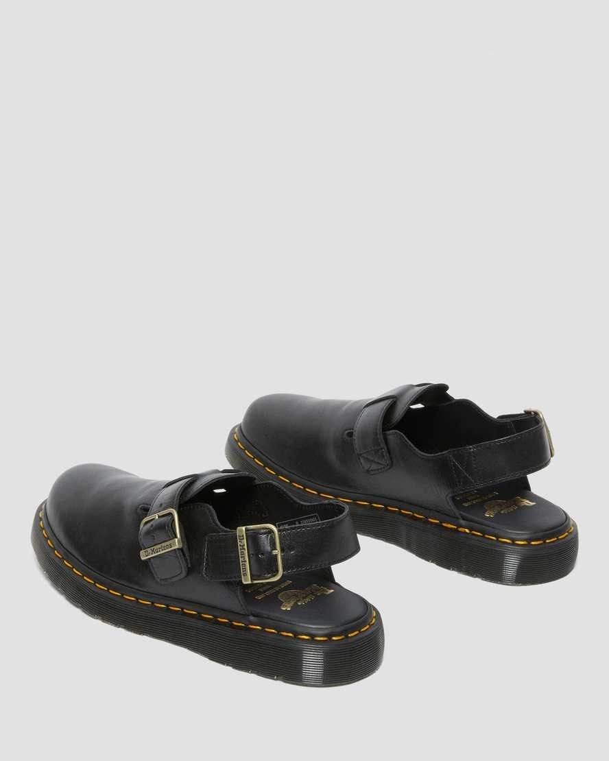 Slingbacks Dr Martens Jorge Made in England Cuir Homme Noir | 764389-JTF