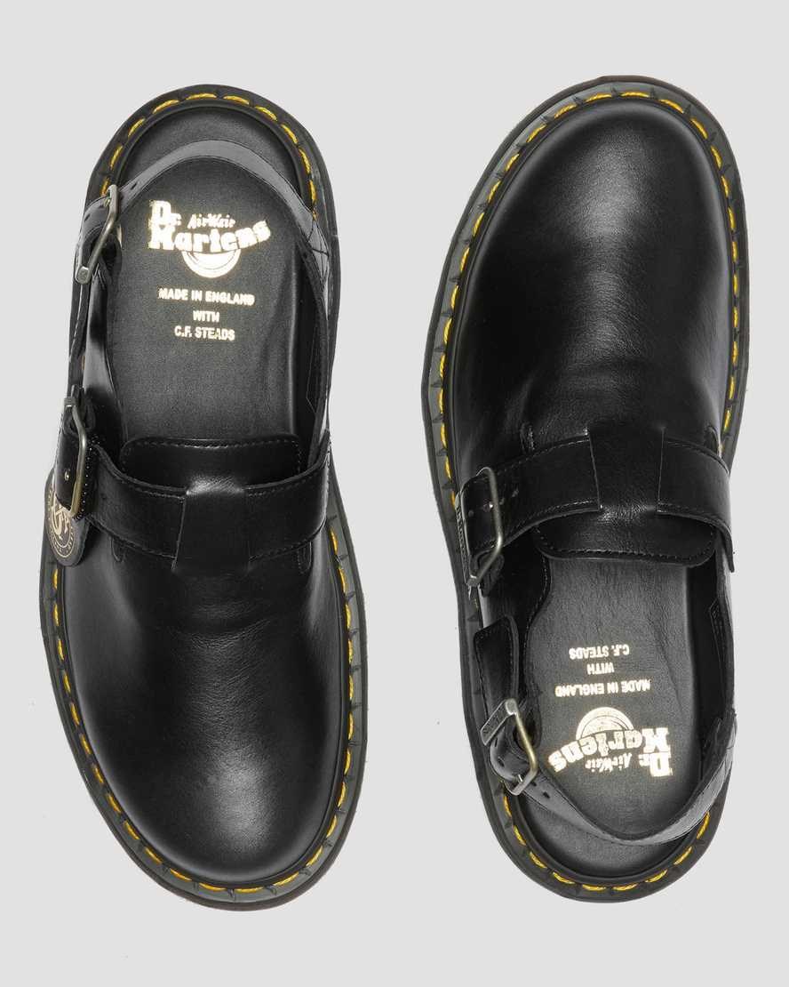 Slingbacks Dr Martens Jorge Made in England Cuir Homme Noir | 764389-JTF