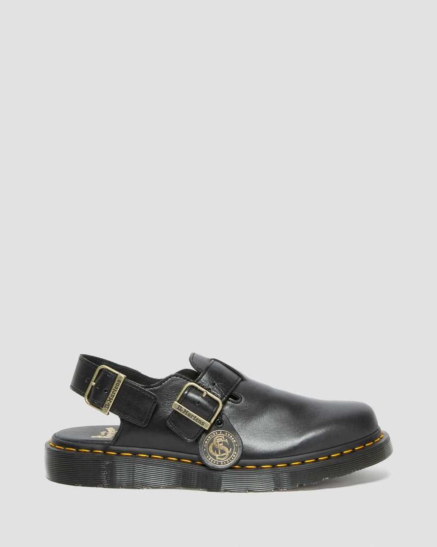 Slingbacks Dr Martens Jorge Made in England Cuir Homme Noir | 764389-JTF