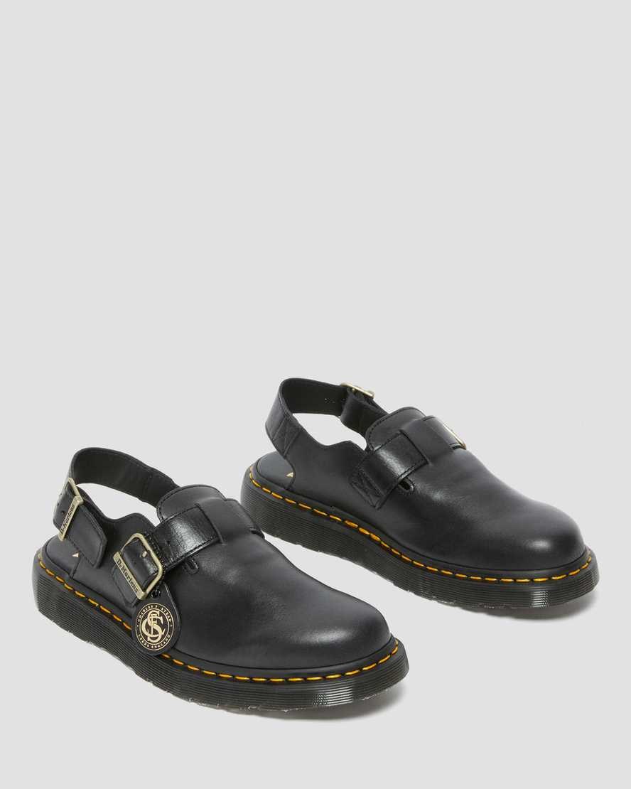 Slingbacks Dr Martens Jorge Made in England Cuir Homme Noir | 764389-JTF